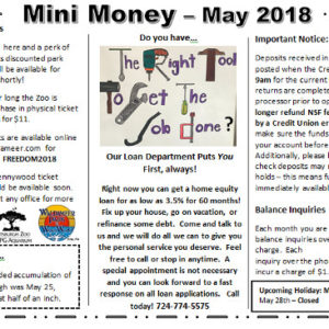 May 2018 Newsletter